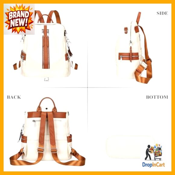 Genuine Leather Convertible Backpack Purse Elegant Casual Daypack Crossbody main image 5